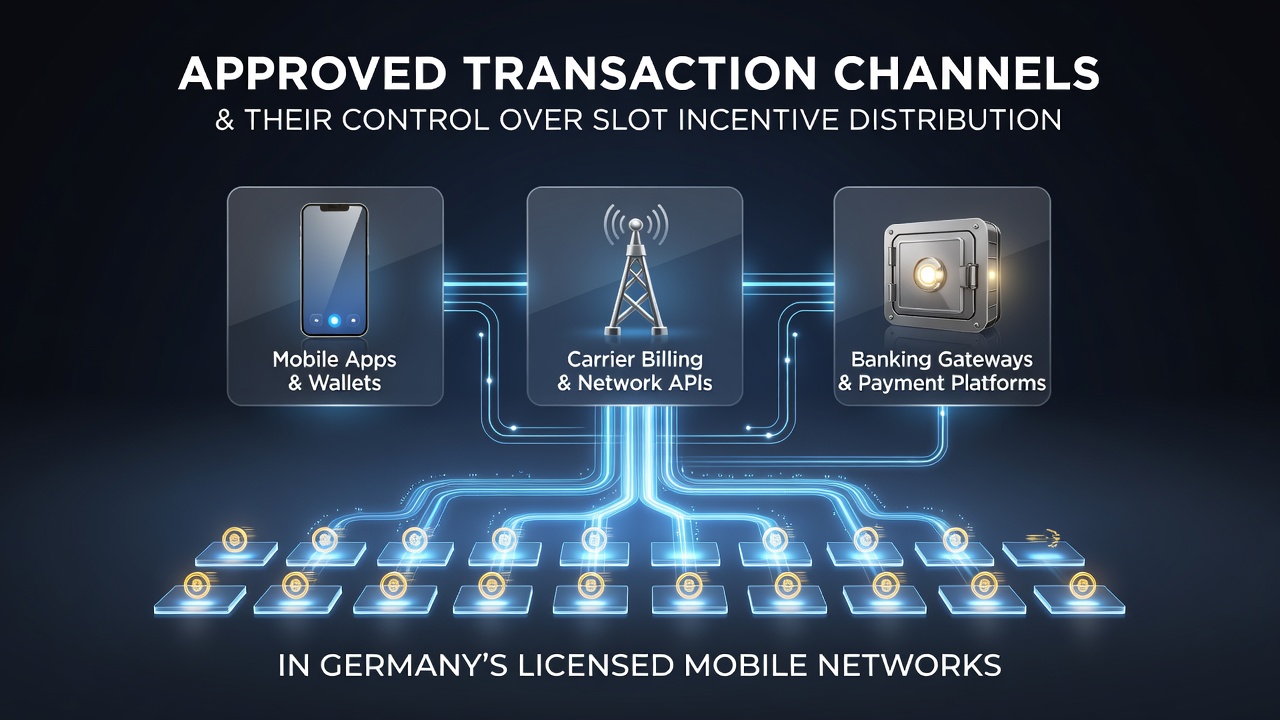 Übersicht über genehmigte Transaktionskanäle in deutschen Mobilfunknetzen und deren Einfluss auf Slot-Incentives