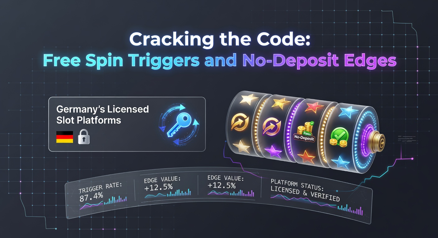 Screenshot einer deutschen Slot-Plattform mit aktiven Free-Spin-Triggern und No-Deposit-Bonus-Banner im Mai 2026
