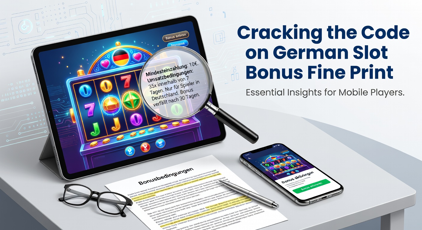Nahaufnahme einer Slot-Maschine auf dem Handy-Bildschirm mit hervorgehobenen Bonusbedingungen und Wagerings-Symbolen