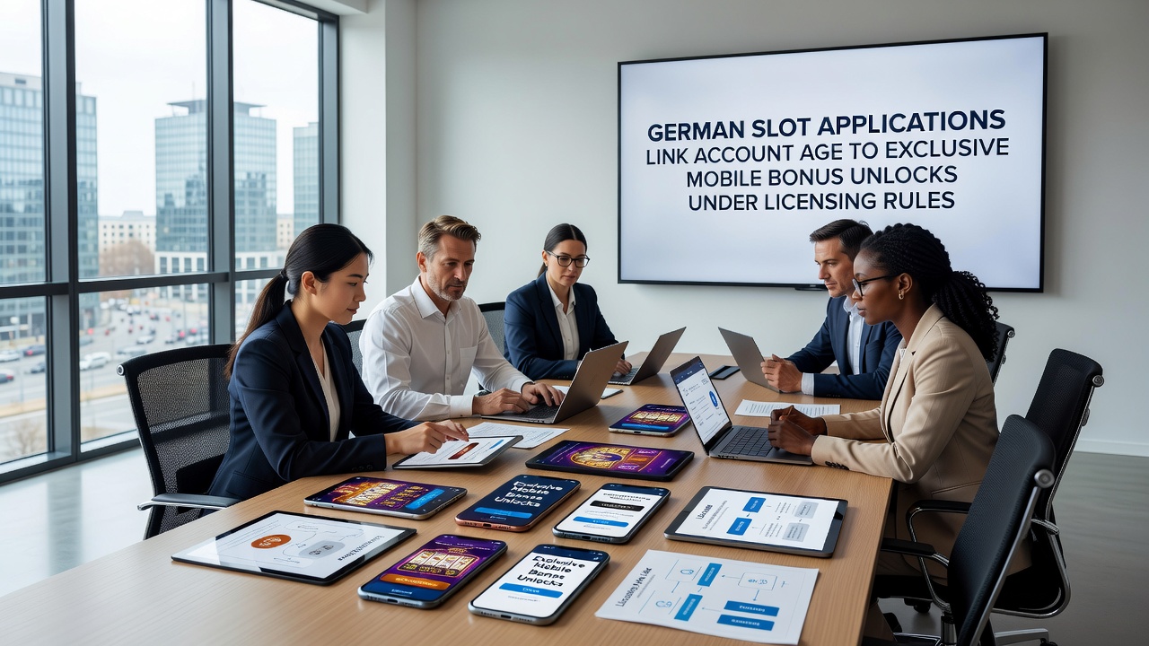 Technical dashboard view of account age tracking and bonus unlock mechanisms in German licensed slot applications