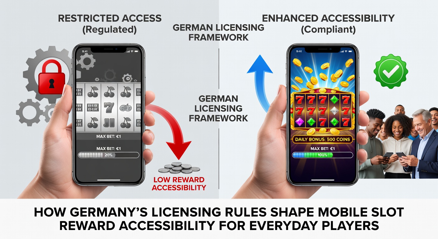 Beispiel einer mobilen Slot-Oberfläche unter deutschen Lizenzbedingungen