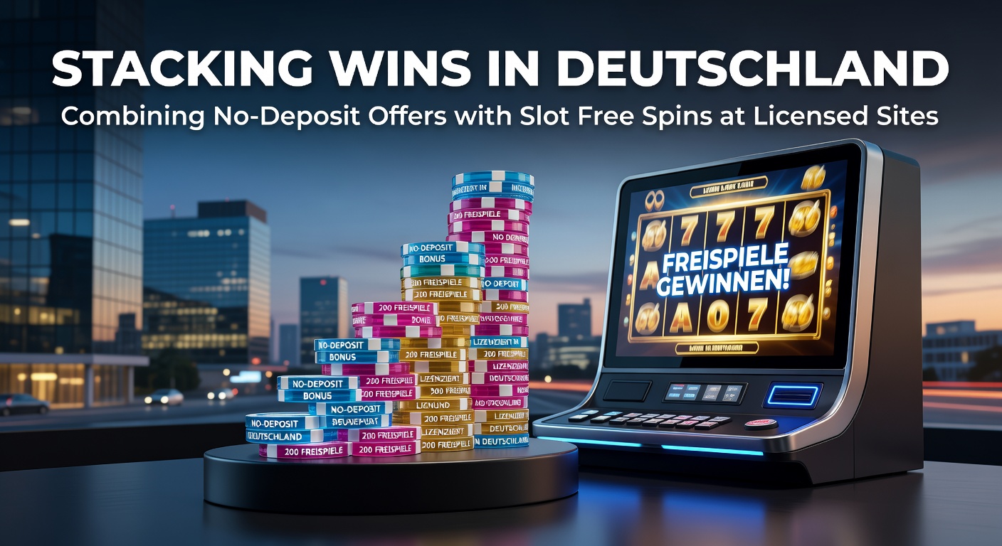 Spieler vor Bildschirm mit stapelnden Gewinnsymbolen und lizenzierten Casino-Logos in Deutschland